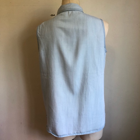 Buffalo David Bitton button up denim tank - Picture 3 of 7